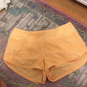 lululemon athletica Women's Peach Athletic Shorts